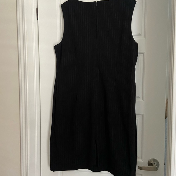 black pin stripe midi suit dress - Picture 8 of 9